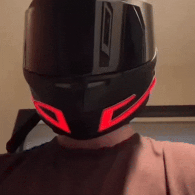 Kitsune NeonRide™ | Cyber Neon Kask Şeridi